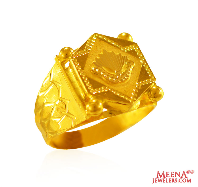 22 Karat Gold Mens Ring