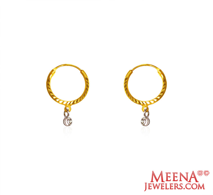 22 kt Gold Hoop Earrings