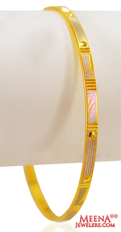 22 Gold Machine Bangles (1 pc)