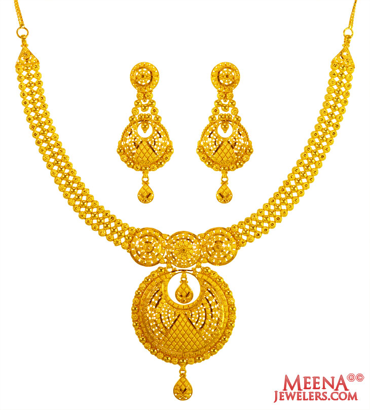 22Kt Gold Necklace Set