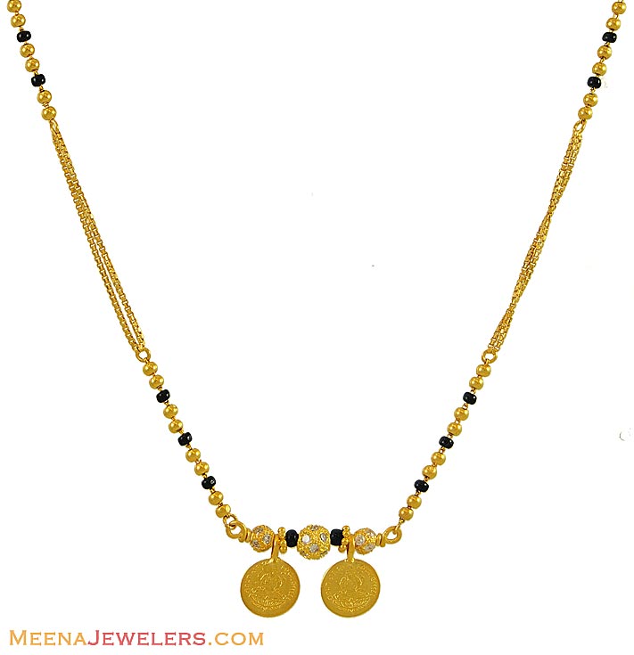 gold hindu mangalsutra design