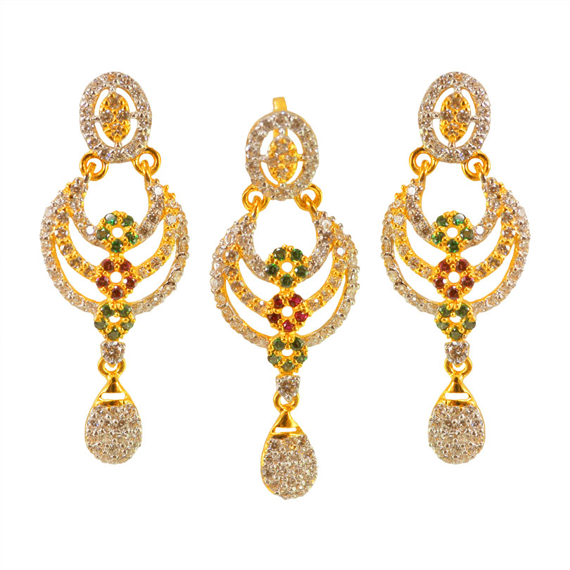 22kt Gold Fancy Pendant Set