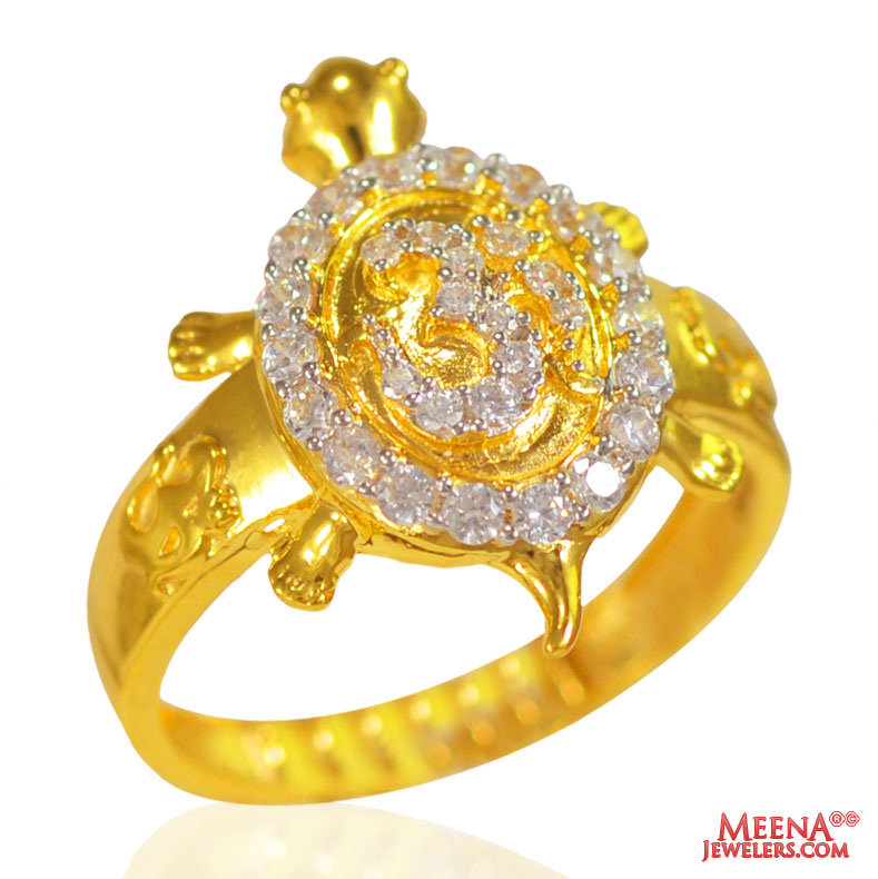 22k Gold Turtle Ladies Ring