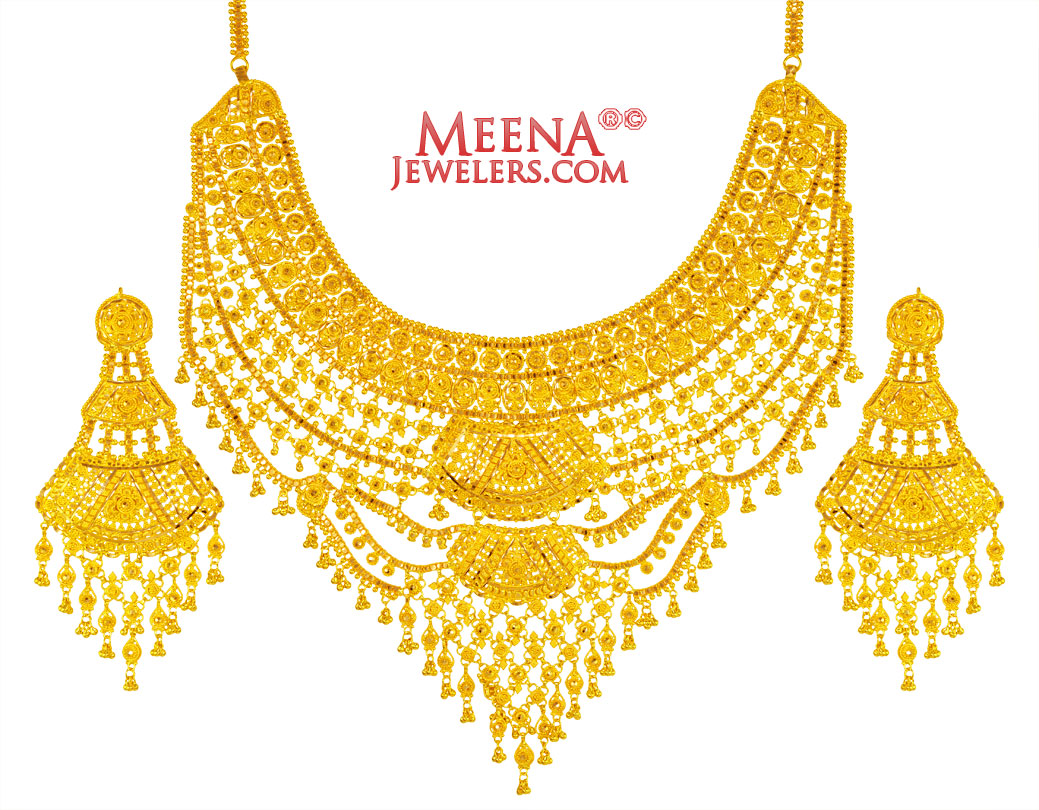 22 Karat Gold Necklace Set