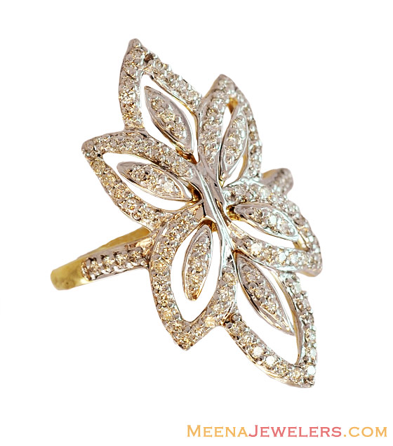 Exclusive Floral Diamond Ring 18K