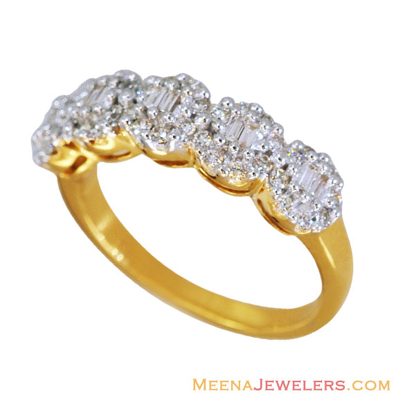 18k Cluster Diamond Ring 