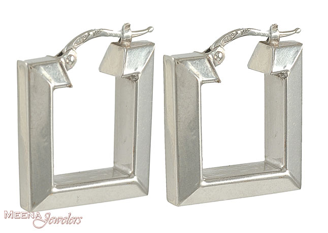 White Gold Earrings
