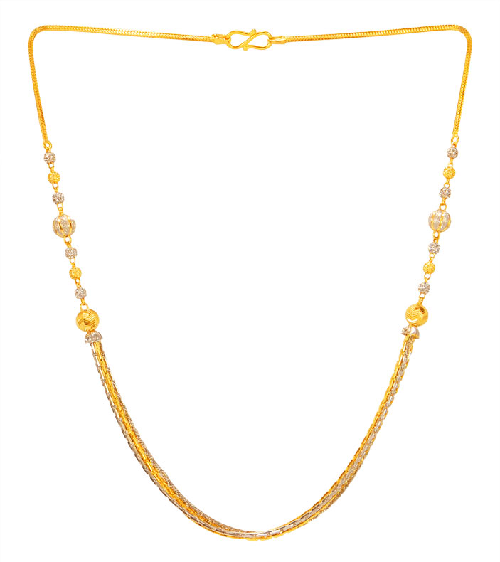 22KT Gold Four Layered Chain