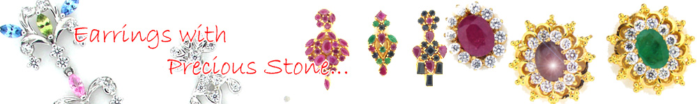 Precious Stone Earrings