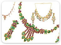 Sets (Necklace) >  Precious Stone Sets > 