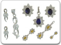 Pendant Sets >  White Gold Pendant Sets > 