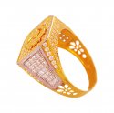  [ Mens Signity Rings > 22K Mens OM Ganesha Ring  ]