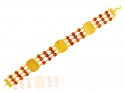  [ Men`s Bracelets > Rudraksh 22K Gold Bracelet  ]