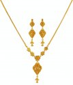  [ Light Sets > 22K Gold Necklace Set Reversible  ]