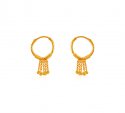  [ Hoop Earrings > 22K Gold Bali Earrings  ]