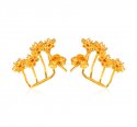  [ Precious Stone Earrings > 22k Gold Designer Cz Earrings  ]