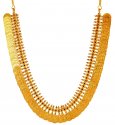  [ Diamond Necklace Sets > 22Kt Uncut Diamond Kasu Necklace  ]