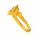  [ Ladies Gold Ring > 22kt Gold Two Tone Ring  ]