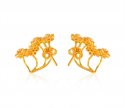  [ Precious Stone Earrings > Designer Pearl Cz Earrings 22k   ]