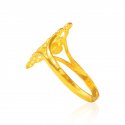  [ Ladies Gold Ring > 22k Gold Two Tone Ladies Ring  ]