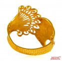  [ Stone Bangles > Fancy Studded Kada 22 kt Gold   ]