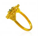  [ Ladies Gold Ring > 22K Gold Meenakari Ring  ]