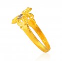  [ Ladies Gold Ring > 22K Gold Two Tone Ring   ]