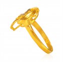  [ Ladies Gold Ring > 22K Two Tone ladies Ring  ]