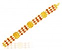  [ Men`s Bracelets > Rudraksh 22K Gold Bracelet  ]
