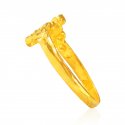  [ Ladies Gold Ring > 22 Karat Gold Two Tone Ring   ]