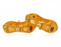  [ Antique Bangles > 22kt Gold Antique Kada (2 Pcs)  ]