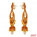  [ 22Kt Gold Fancy Earrings > 22K Gold Chandbali Earrings  ]