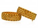  [ Antique Bangles > 22kt Gold Antique Kada(2 Pcs)  ]