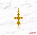  [ Jesus Cross Pendants > 22Kt Gold Cross Pendant  ]