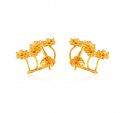  [ Precious Stone Earrings > Designer Pearl Cz Earrings 22k   ]