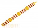  [ Men`s Bracelets > Rudraksh 22K Gold Bracelet  ]