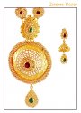  [ Bridal Necklace Sets > 22K Gold Long Neckace Set  ]