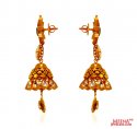  [ 22Kt Gold Fancy Earrings > 22 Kt Gold Antique Long Earring  ]