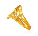  [ Ladies Gold Ring > 22K Gold Two Tone Ring  ]