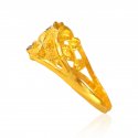  [ Ladies Gold Ring > 22 Karat Gold Two Tone Ring  ]