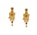 Earrings for Top (Small Necklace Set) [ Bridal Necklace Sets > 22k Gold Designer Bridal set  ]