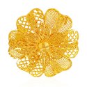  [ Ladies Gold Ring > 22Kt Gold Floral Ring   ]