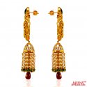  [ 22Kt Gold Fancy Earrings > 22 Kt Gold Chandbali Earrings  ]