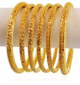  [ Set of Bangles > 22k Designer Filigree Pipe Bangles  ]