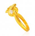  [ Ladies Gold Ring > 22Kt Gold Two Tone Ladies Ring  ]