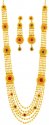  [ Gold Designer Sets > 22K Bridal Layered Necklace Set  ]