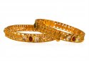  [ Antique Bangles > 22Kt Gold Antique Kada (2 Pcs)  ]