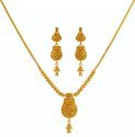  [ Light Sets > 22K Gold Reverse Necklace Set  ]