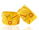  [ Kadas > 22Kt Gold Wide Kada (2pcs)  ]