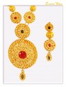  [ Gold Designer Sets > 22K Gold Long Necklace Set  ]